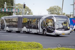 Автобус Метронит. Новый вид транспорта в Хайфе.