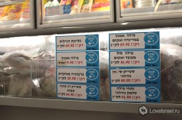 Мороженая рыба. Цены в Израиле.